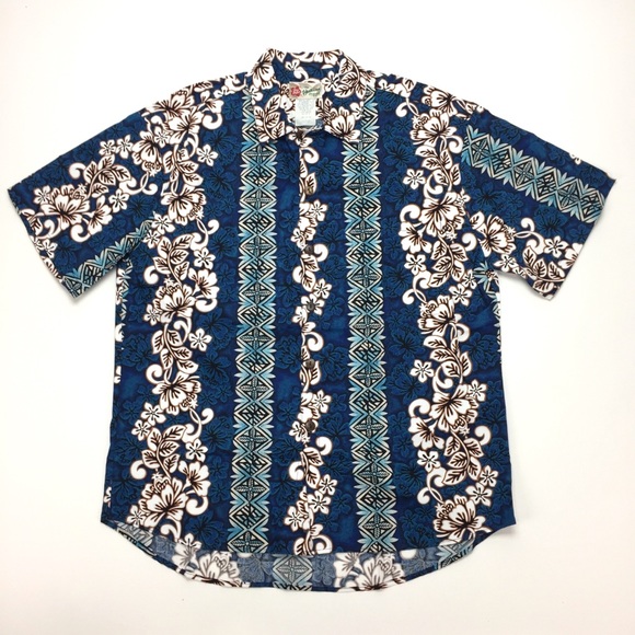 Hilo Hattie Hawaiian Shirt, Men’s Large beach tiki - Picture 2 of 6
